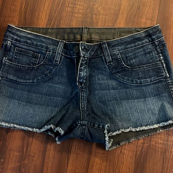 Jean Shorts / Black Shorts - Reversible - Bleulab NEW Size 27 - Shorts 2 in 1 - Picture 4 of 6